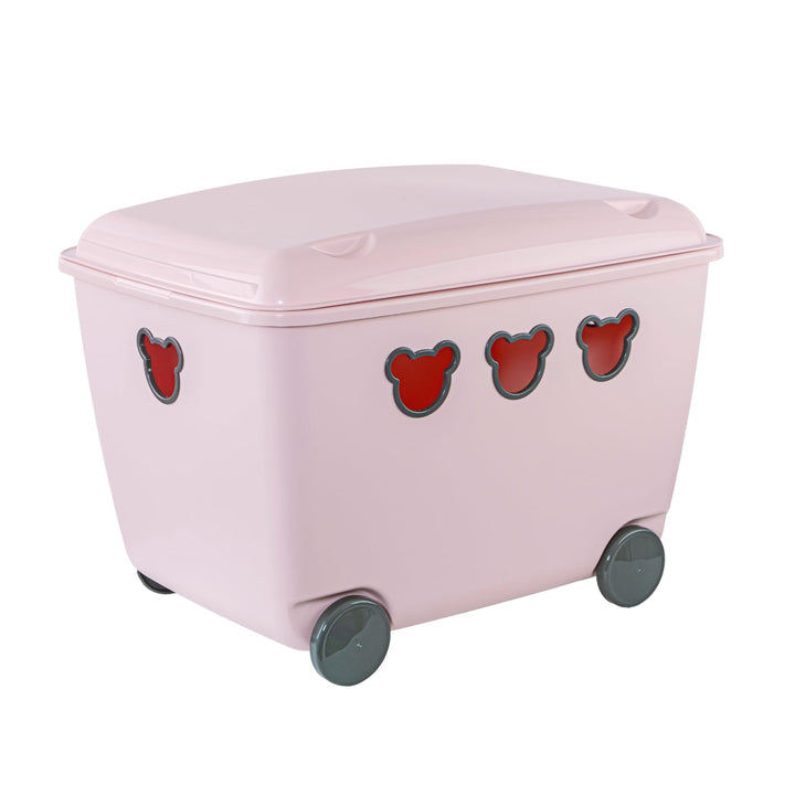 BranQ - Home essential - Multifunktionsbehälter für Spielzeug Bear 55 l, BPA-freier Kunststoff PP, P