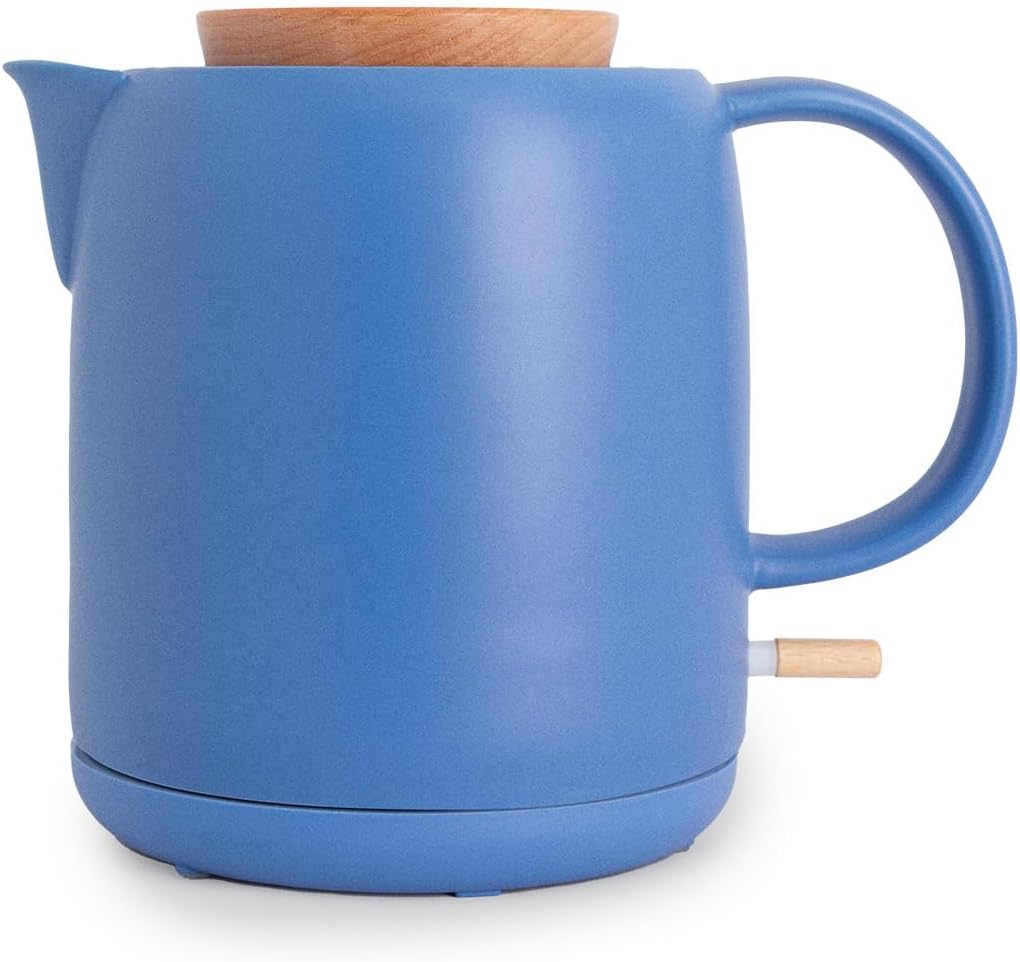 CREATE/KETTLE CERAMIC/Keramischer Wasserkocher Strong Blue/Keramikgehäuse, Aufheizen in 5 Minuten, 1