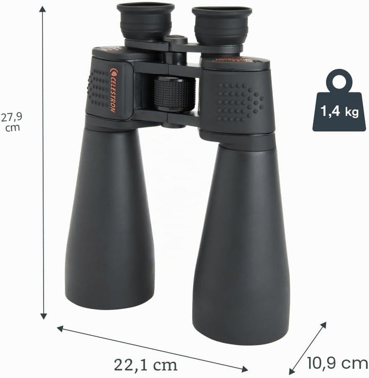Celestron 71008 SkyMaster 25x70mm Porro Prism Binoculars with Multi-Coated Lens, BaK-4 Prism Glass a