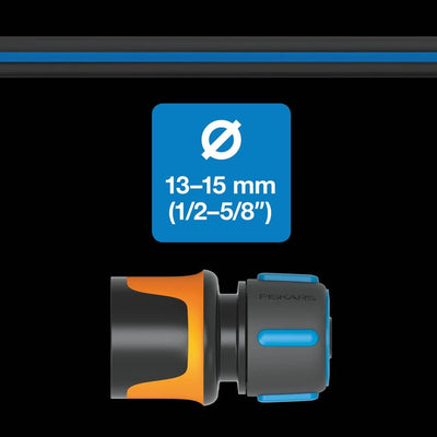 Fiskars Wasserschlauch XL, UV-geschützt, Druckgeprüft, Verwindungssteifigkeit Stufe 4 (von 5), 50 m,