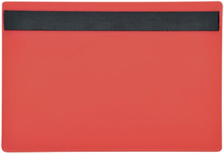 Krog Magnettasche A6, 25 Stück Rot Rot A6 quer, Rot A6 quer