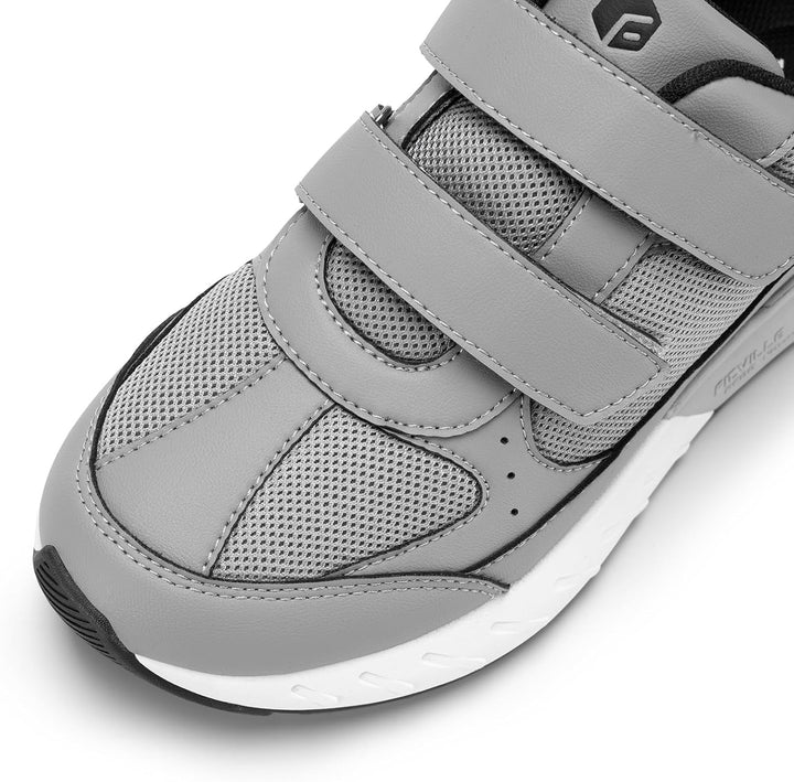 FitVille Schuhe Herren Extra Weite Sneaker mit Klettverschluss Bequem Walkingschuhe für breite platt