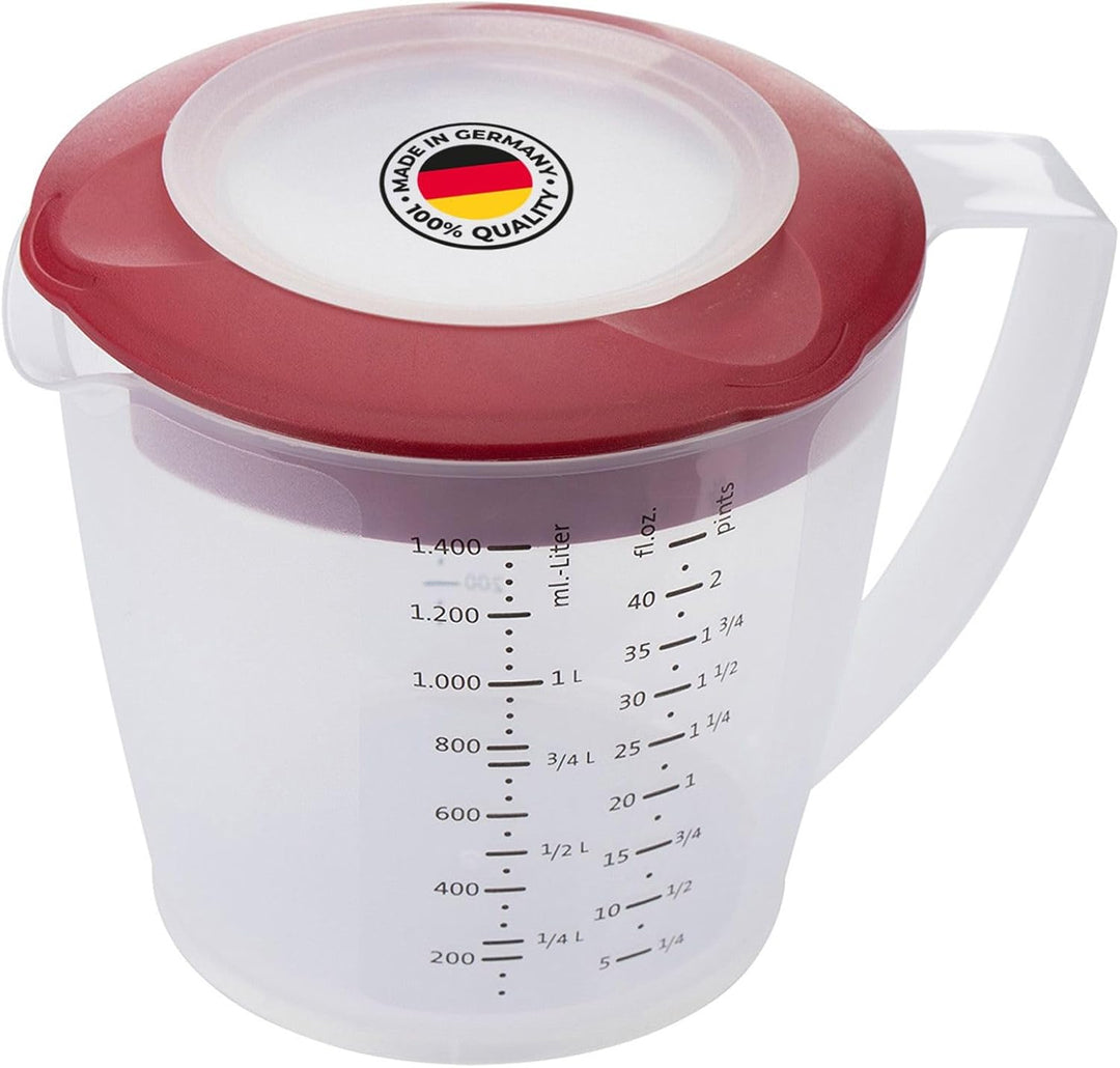 Westmark Back-Set 2tlg., Rührbecher mit Deckel, »Helena«, 1,4 l und Teigschaber »Duo«, Kunststoff/Si