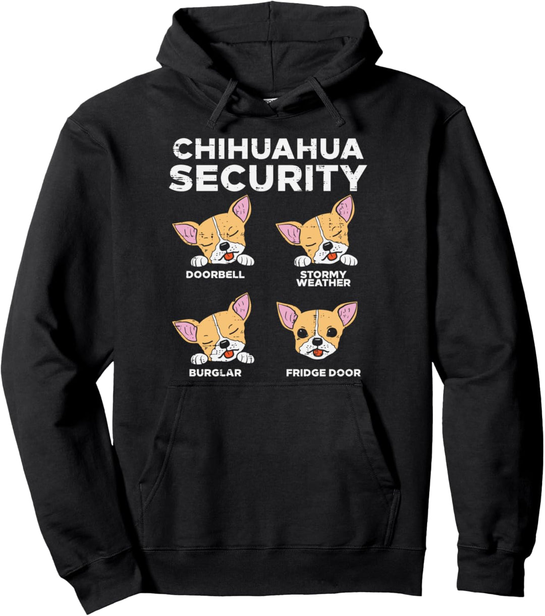Chihuahua Security Funny Chiwawa Pet Dog Lover Owner Gift Pullover Hoodie