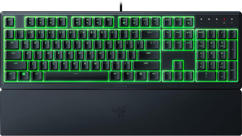 Razer Ornata V3 X - Flache Mecha-Membran-Gaming Tastatur (Lautlose Membran-Switches, Ergonomische Ha