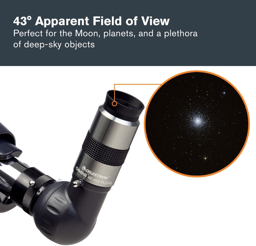 Celestron 93325 1-1/4-40 mm Omni Serie Okular, 40 mm