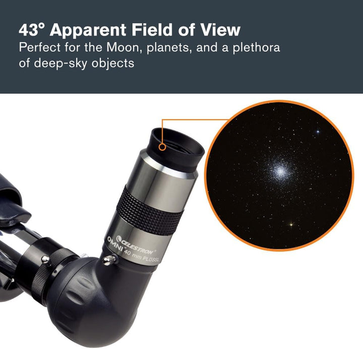 Celestron 93325 1-1/4-40 mm Omni Serie Okular, 40 mm