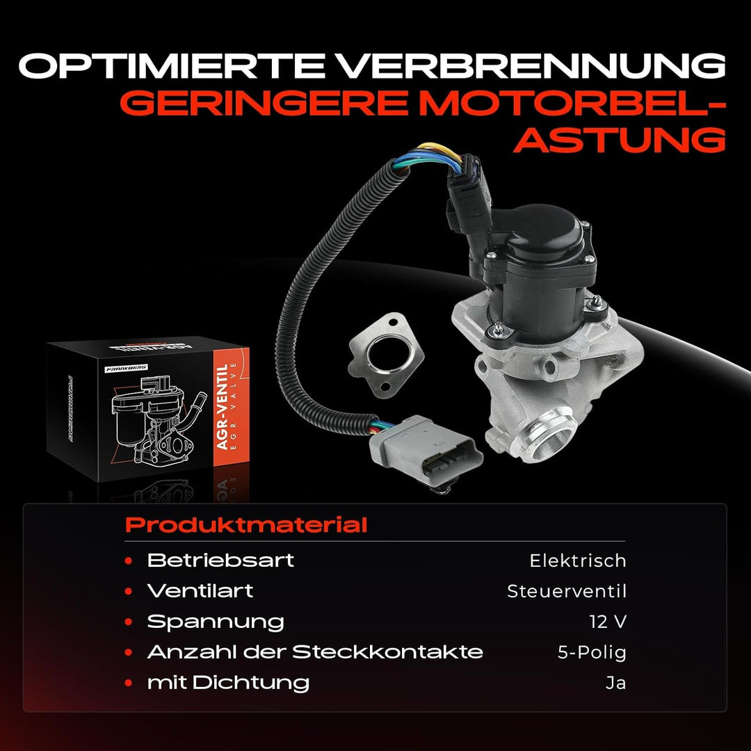 AGR-Ventil Abgasrückführung für Focus C-Max Focus II DA HCP DP S40 II 544 V50 MW 1.6L Diesel 2004-20