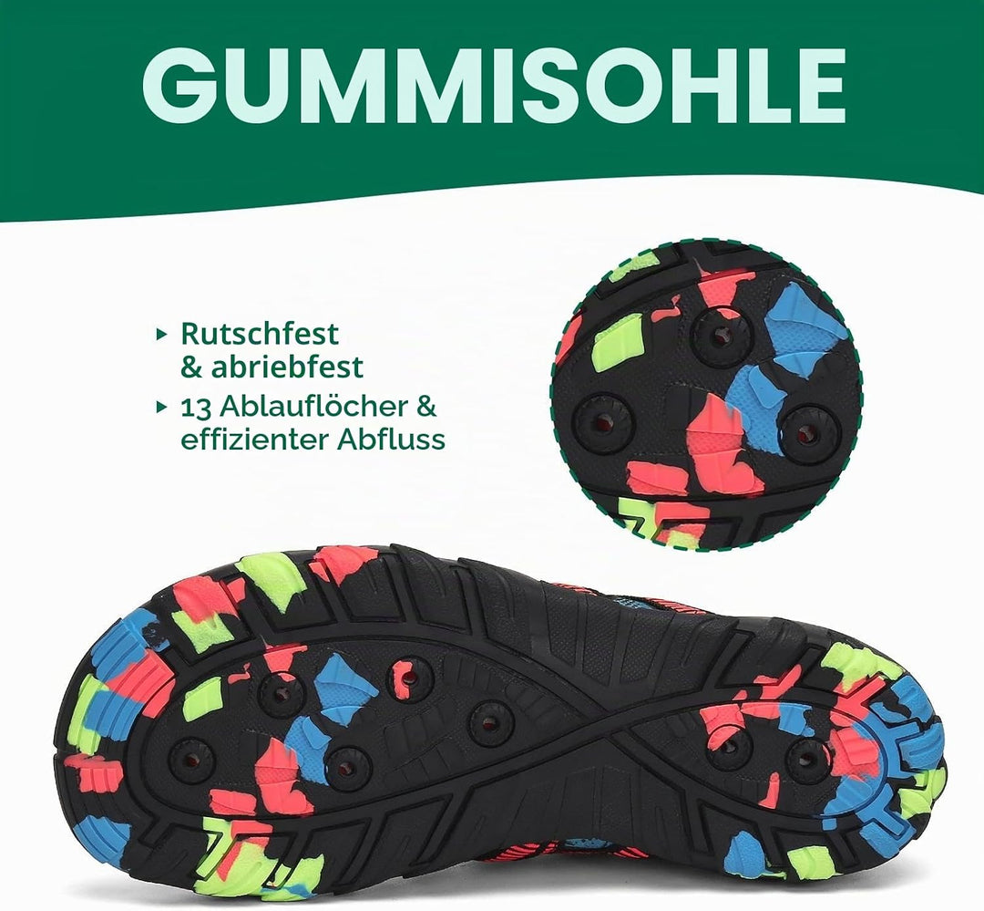 SAGUARO Kinder Badeschuhe rutschfeste Schnell Trocknend Aquaschuhe Gr.24-36 24 EU Stil 3 Rot, 24 EU