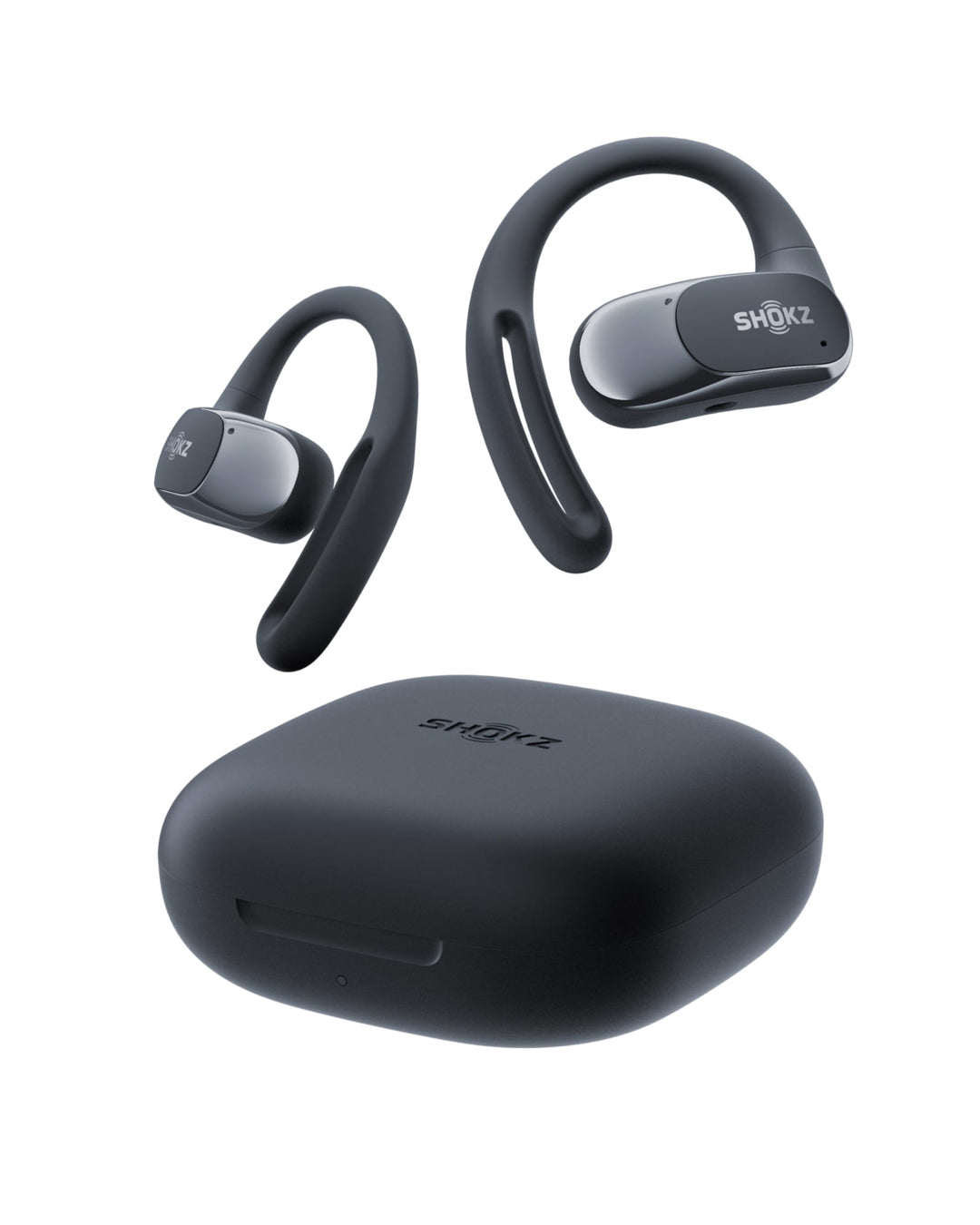 SHOKZ OpenFit Air Open-Ear-Kopfhörer, True Wireless Bluetooth-Ohrhörer mit Mikrofon, Ohrhörer mit Ai