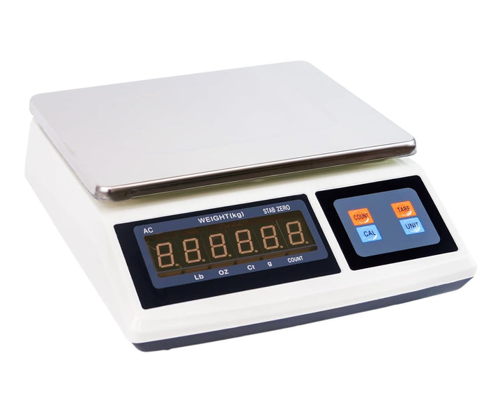 HDWR wagPRO-S30 Plattformwaage 30 kg, digitale Paketwaage mit Zählfunktion | Genauigkeit 1 g, Tara-F