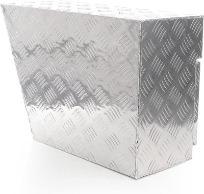 XPOtool Aluminium Unterflurbox Rechts 60x25x40cm Deichselbox bis 50 Liter Staubox mit 2 Schlüsseln