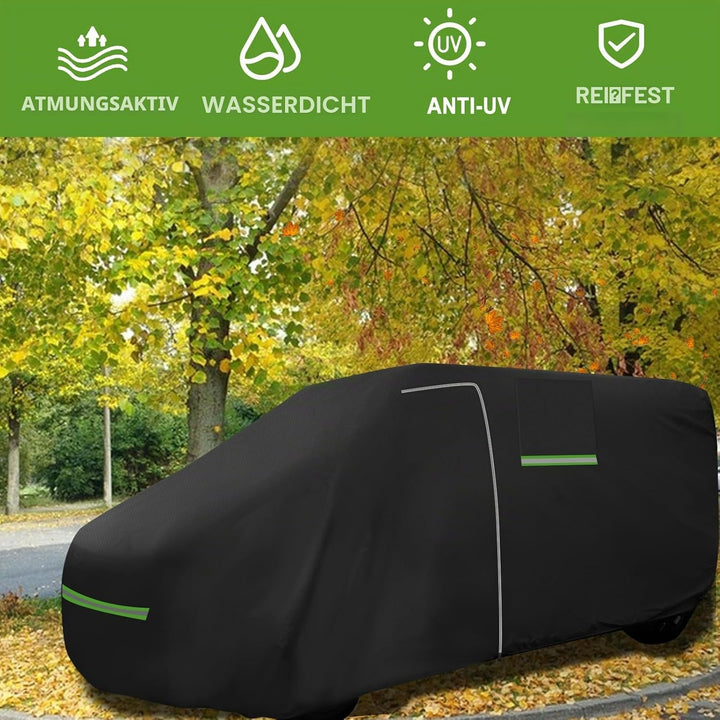 Vollgarage für FIAT Ducato 2006–2024, wasserdichte Wohnmobil-Abdeckung mit seitlichem Tür-Reissversc