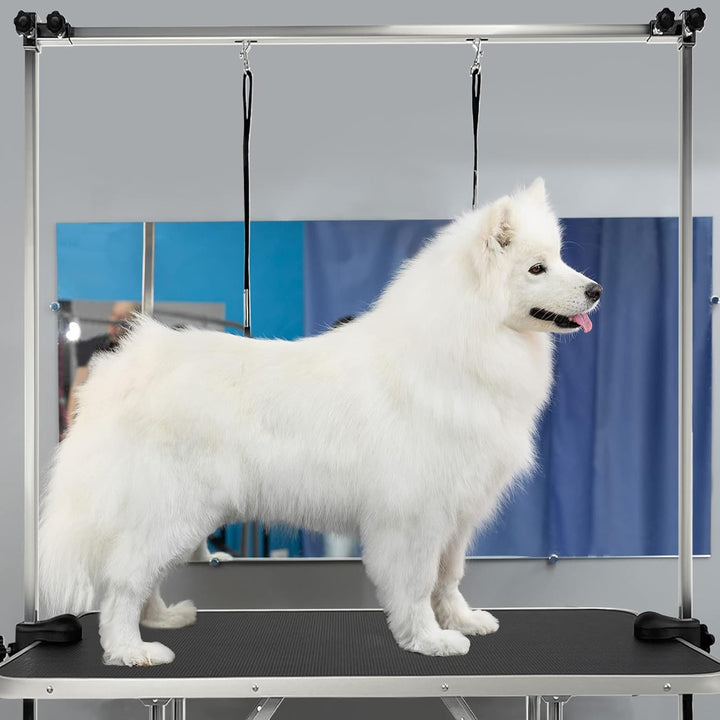 JOIEYOU Trimmtisch für Hunde, Hundefriseur tisch, Faltbarer Frisiertisch Hund, Höhenverstellbar Hund