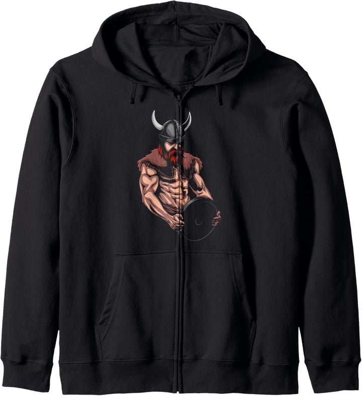 Wikinger Krieger - Wikinger Fitness - Gewichtheber Gym Kapuzenjacke