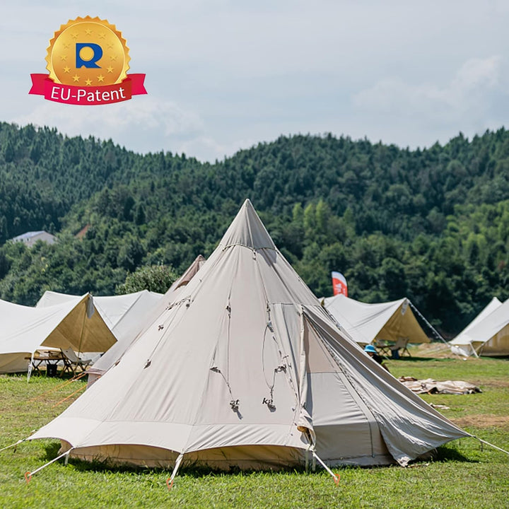 Kamfwert 4 Stück Bodenanker mit Adapter, Bodenanker Erdanker für Trampolin, Spiralschuppen-Anker-Kit