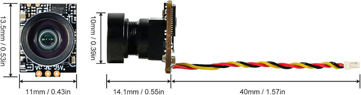 BETAFPV C03 FPV Micro Camera 1/3'' CMOS Sensor 1200TVL with Global WDR 2.1mm Lens 160° FOV NTSC 4:3