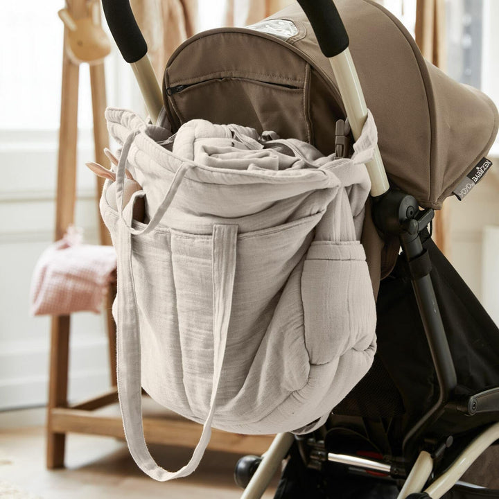 LOBERON Wickeltasche Mireval, Sechs Innenfächer, sehr Leicht, viel Stauraum, Kinderwagentasche, Baby