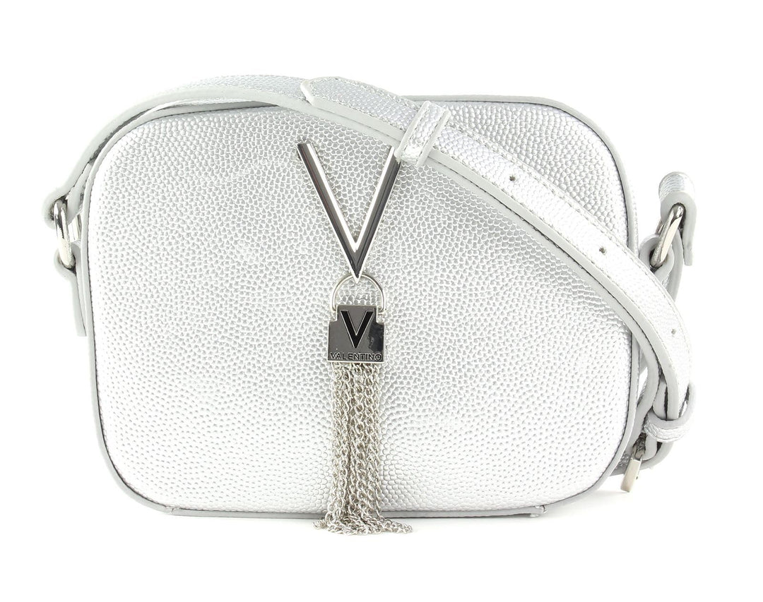 Valentino Bags Womens Divina Haversack, Silber (Argento)