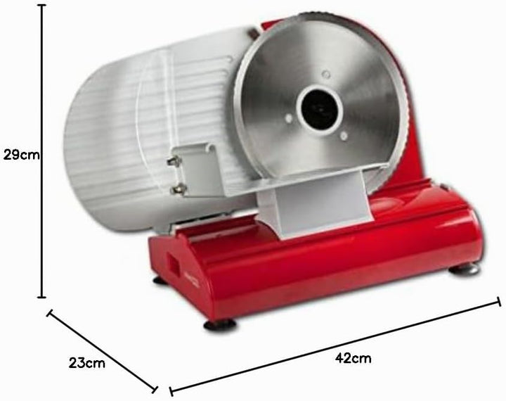 Domo DO522S Vollmetall Allesschneider, Schneidemaschine für Brot, Wurst, Käse uvm.