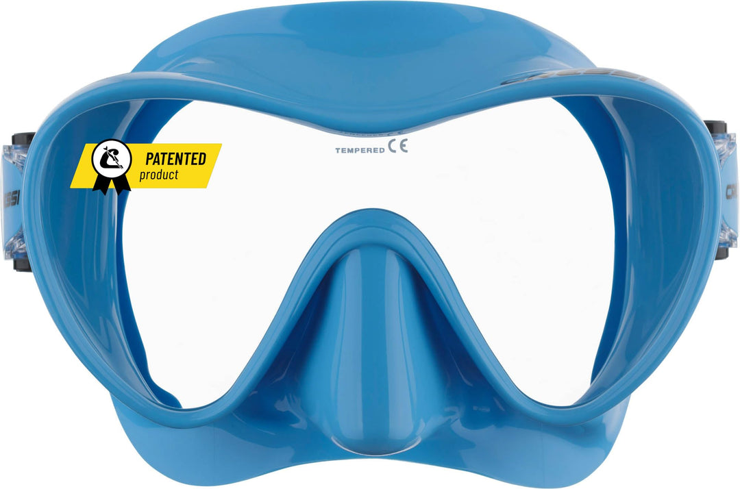 Cressi F1 - Rahmenlose Maske oder Rahmenlose Maske + Schnorchel Dry Combo Set zum Tauchen und Schnor