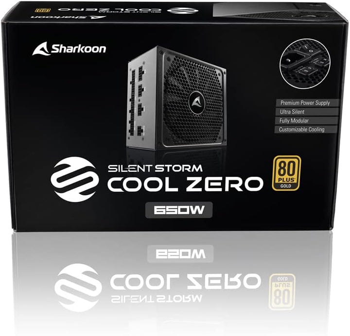 Sharkoon SilentStorm Cool Zero (650W, 80 Plus Gold, Vollmodular), 650W