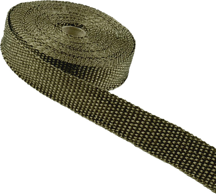 DL-Racing 10m Basalt Auspuff Hitzeschutz Band - 30mm breit - Krümmerband Auspuffband mit 10 Edelstah