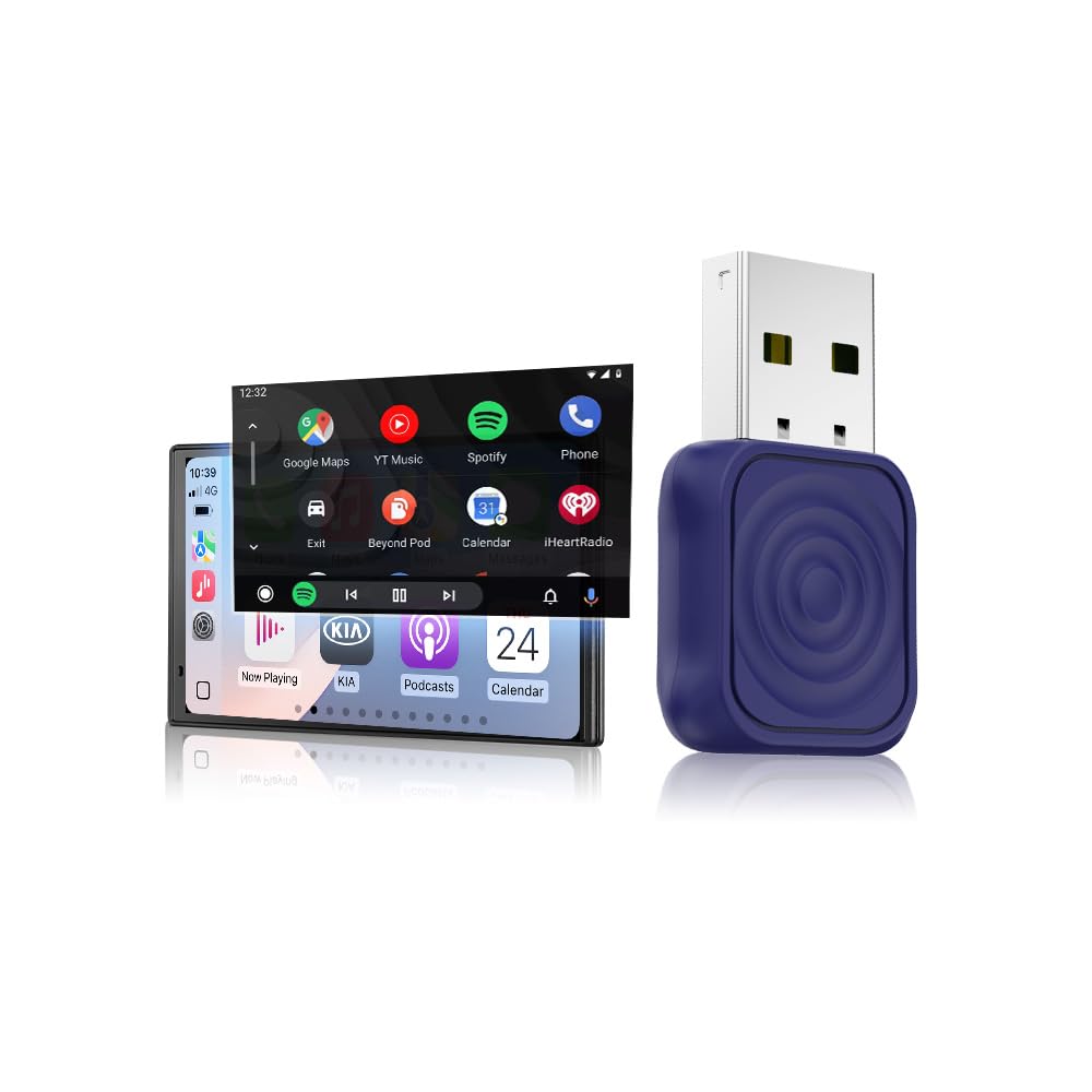Carlinkit Mini Ultra Wireless CarPlay & Android Auto Adapter – Plug & Play-Dongle für iPhone & Andro