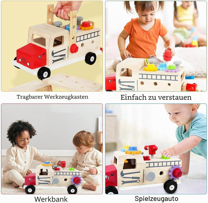Montessori Spielzeug ab 2 Jahre, Kinderspielzeug Spiele, Werkbank Kinder Geschenk Junge Mädchen, Wer