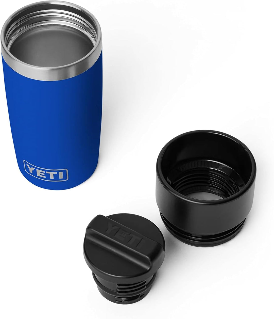 YETI Rambler Thermobecher 12 oz (355 ml) Royal Blue – Kaffeebecher To Go, Thermotasse mit abnehmbare