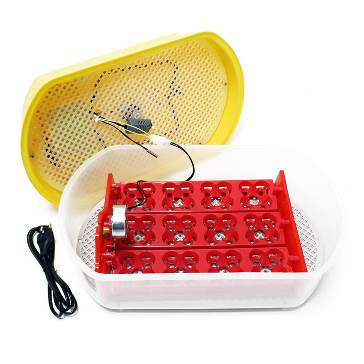 Wiltec Automatische Brutmaschine für 12 Eier, Inkubator mit vollautomatischem Wendesystem, Brutautom