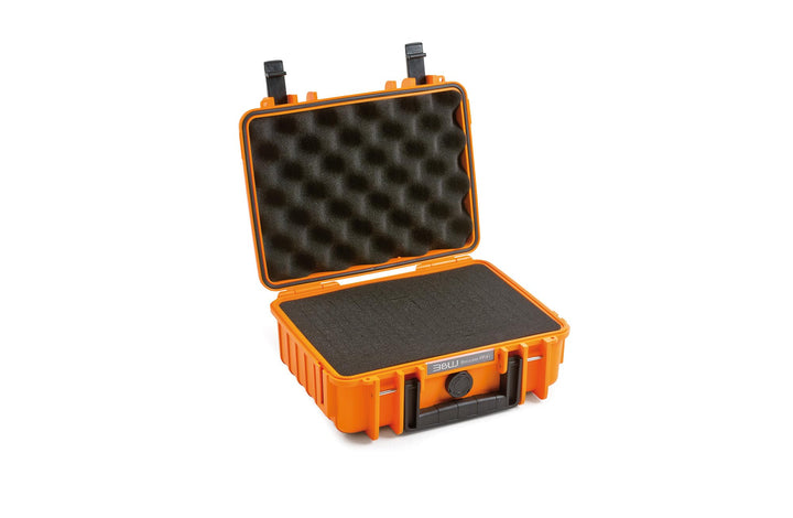 B&W International Mehrzweckkoffer Outdoor 1000 (PP.41) Orange - mit Würfelschaum - wasserdicht (IP67
