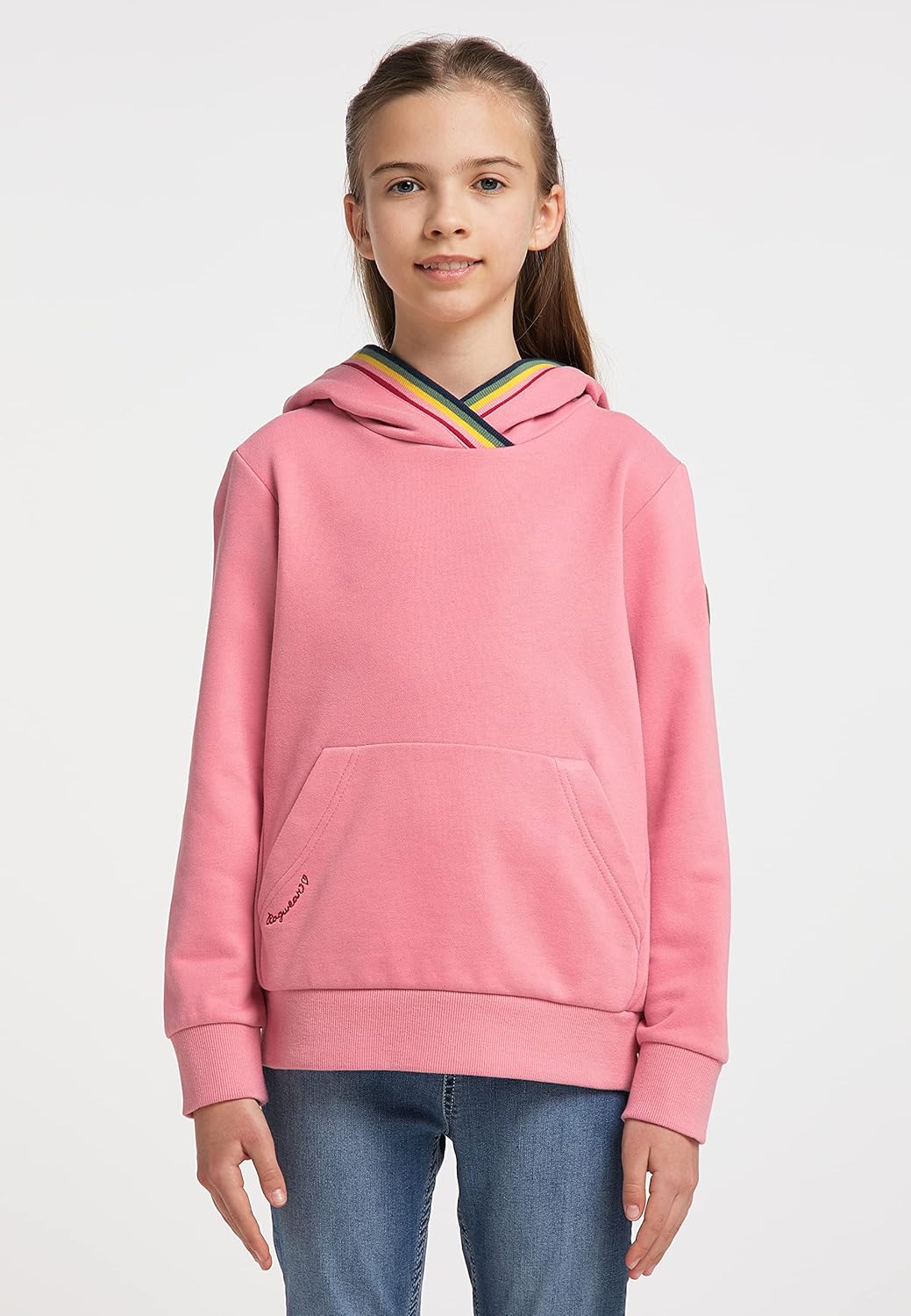 Ragwear Madlenka Mädchen Sweatshirt, Kapuzenpullover, Sweater, Pullover, Rosa