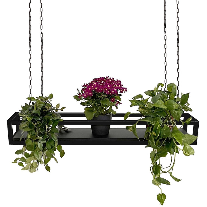yelloo - Deckenregal mit Ketten, ideal als Blumenregal, Pflanzen für drinnen und draussen, klassisch