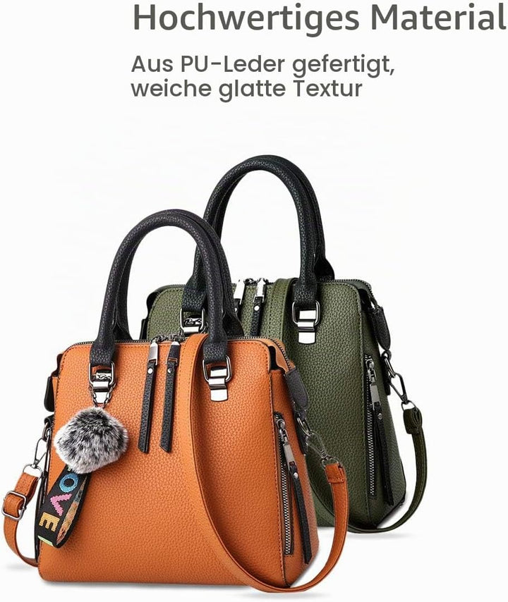 NICOLE &amp; DORIS Mode Handtaschen Damen Taschen Elegant Shopper Tote Leder Schultertasche Frauen Umhän