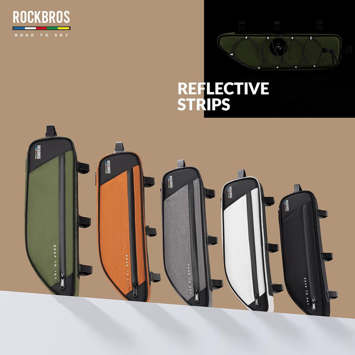 ROCKBROS Road-to-Sky Fahrrad Rahmentasche Reflektierende Wasserabweisende Fahrradtasche für Rahmen 2