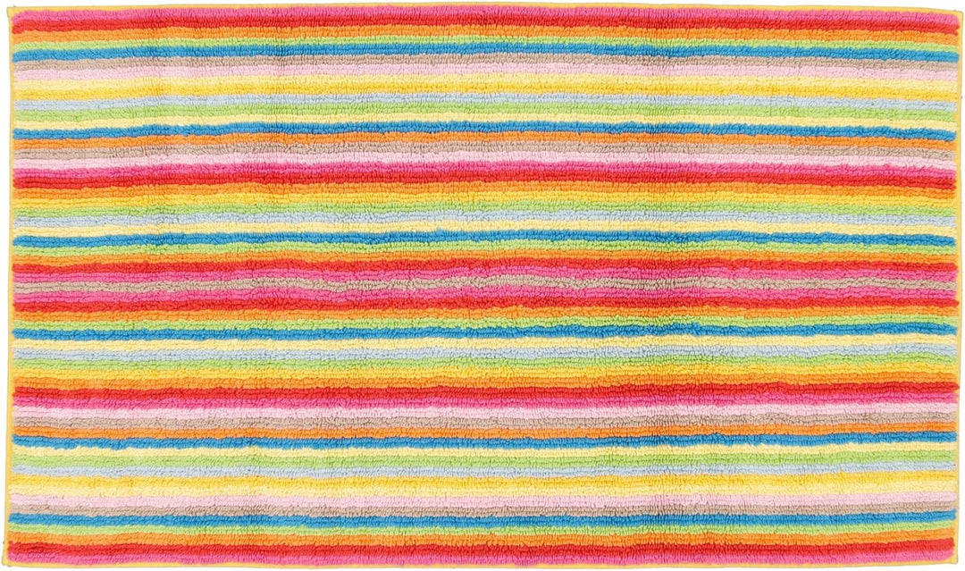 Cawö Home Badteppiche Life Style Streifen 7008 Multicolor - 25 70x120 cm, 70x120 cm
