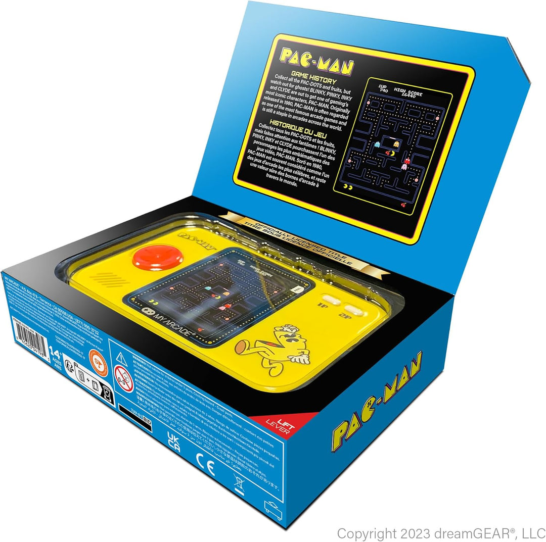 Pocket Player PRO Pac-Man Retrogaming-Spiel 7 cm hochauflösender Bildschirm