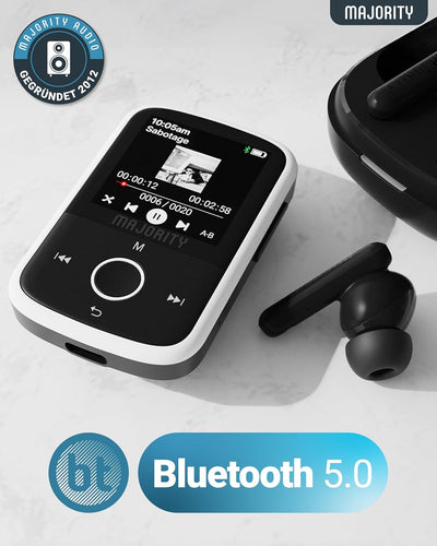 MP3 Player Bluetooth | MP3 Player Kinder 16 GB interner Speicher, erweiterbar 128 GB | Mp 3-Player m