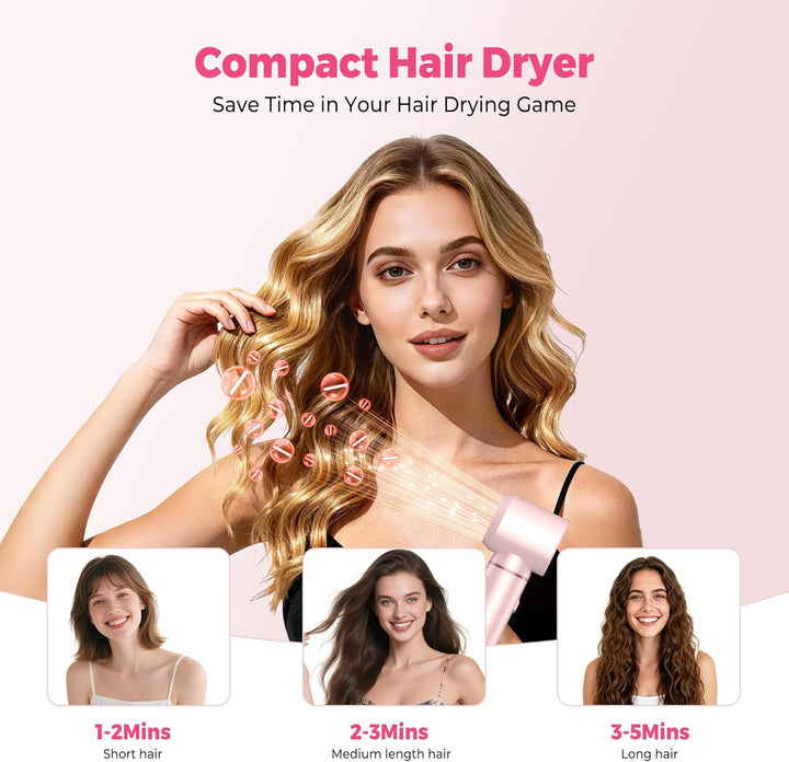 Atopskins Hair styler 5 in 1 Airbrush Haarstyler Air Styler mit LCD-Bildschirm und 3 Wärmeeinstellun