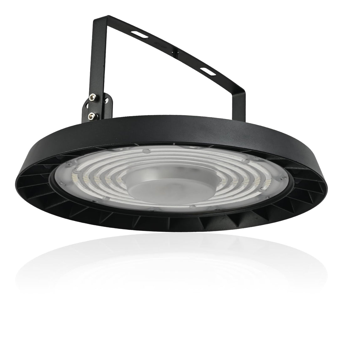 300W UFO LED Industrielampe Hallenstrahler, 6000K Kaltweiss Hallenbeleuchtung Abstrahlwinkel 120°, I