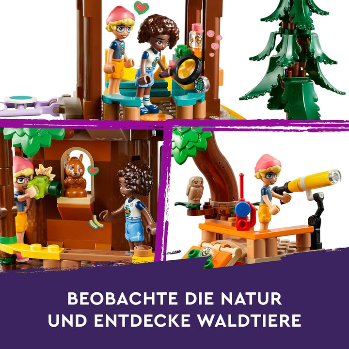 Lego Friends Baumhaus im Abenteuercamp, Spielset für Mädchen und Jungen ab 8 Jahren mit 5 Spielfigur