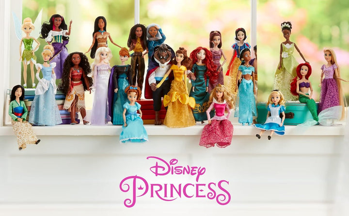 Disney Store Offizielle Mulan-Puppe für Kinder, 29 cm, vollbewegliche Puppe im Satinkleid mit ausgea