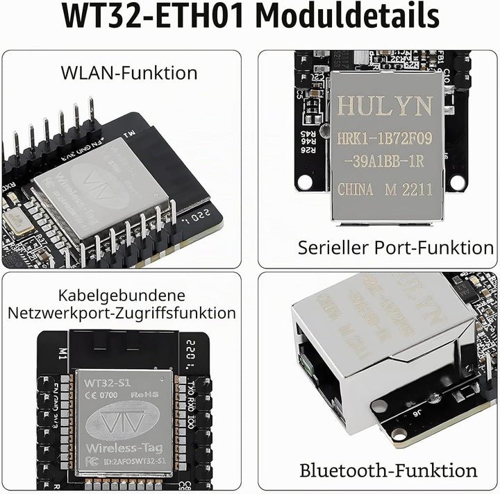RUIZHI WT32-ETH01 Embedded Serial Port Networking mit ESP-32, MCU Modul ESP Drahtlos Modul mit WiFi