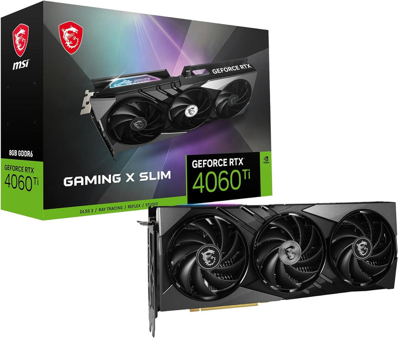 MSI Grafikkarte GeForce RTX 4060 Ti Gaming X Slim 8G