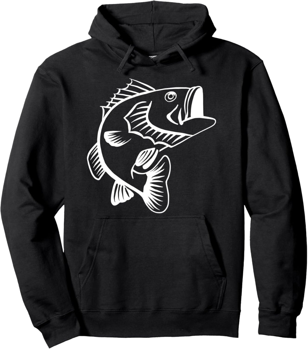 Angeln Barsch Pullover Hoodie