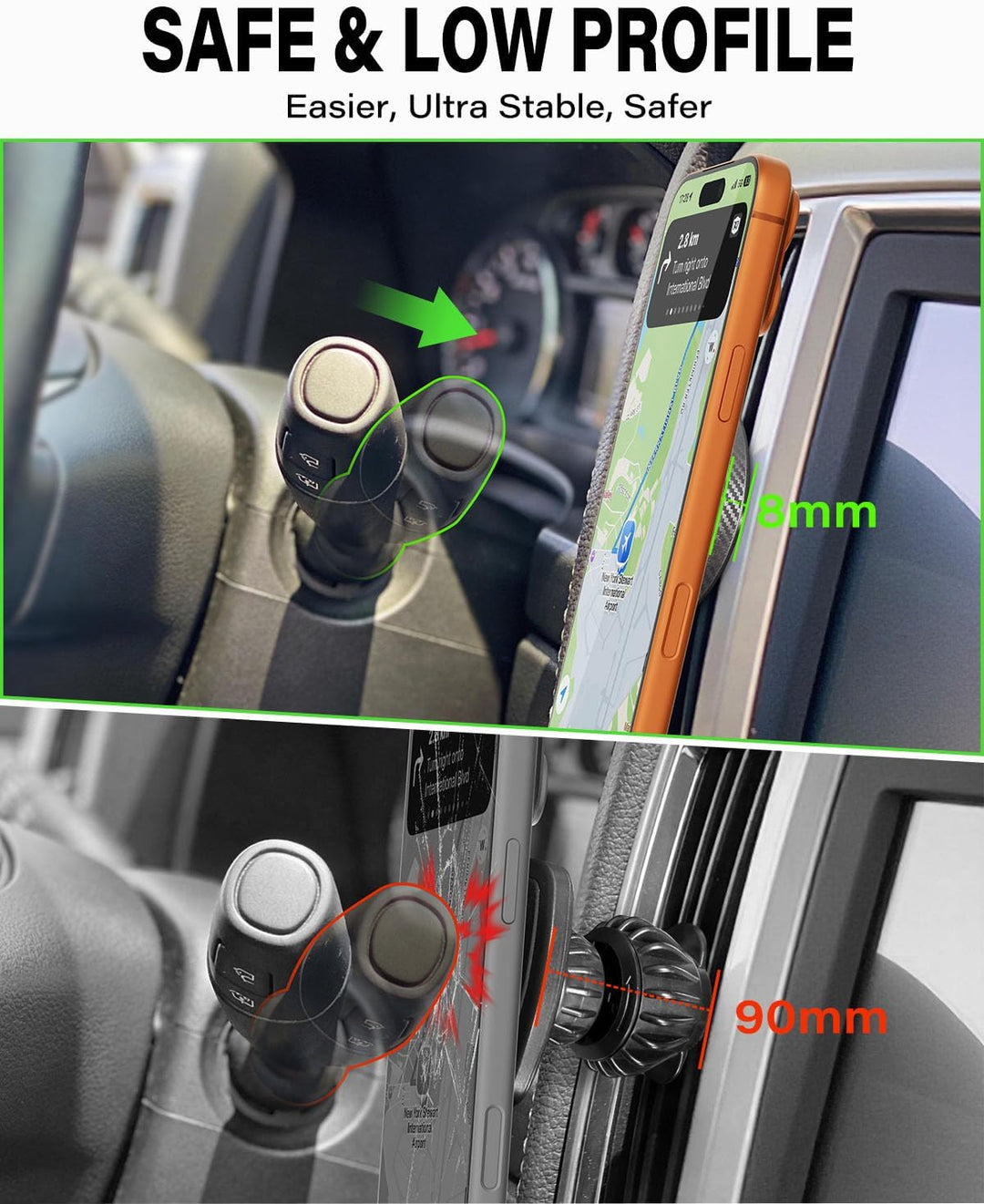 A2C Handyhalterung Auto Lüftung für Magsafe [17*N54 Magnet & Ultra-Stabiler] Universal Autohalterung