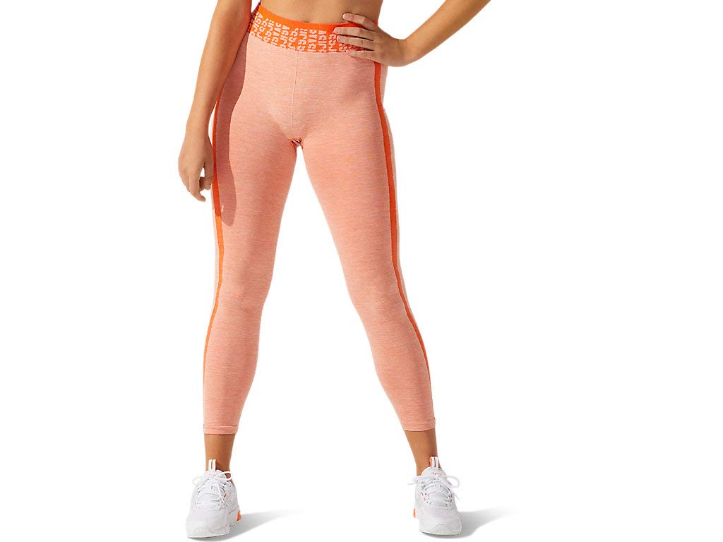 ASICS Collant sans coutures Femme Cropped Logo 17 Orange, 17 Orange