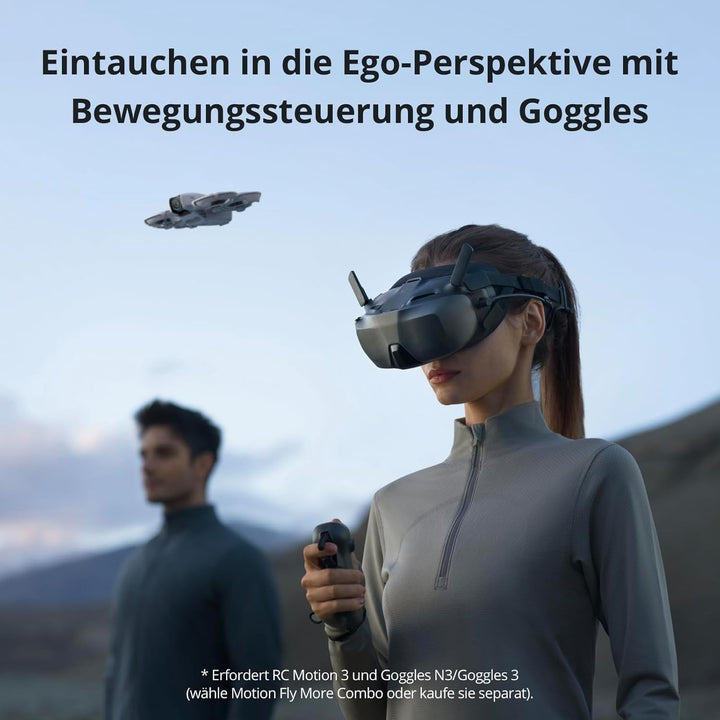 DJI Neo Combo mit 2 Akkus, Minidrohne mit 4K UHD-Kamera für Erwachsene, 135g Follow Me Drohne mit Ha