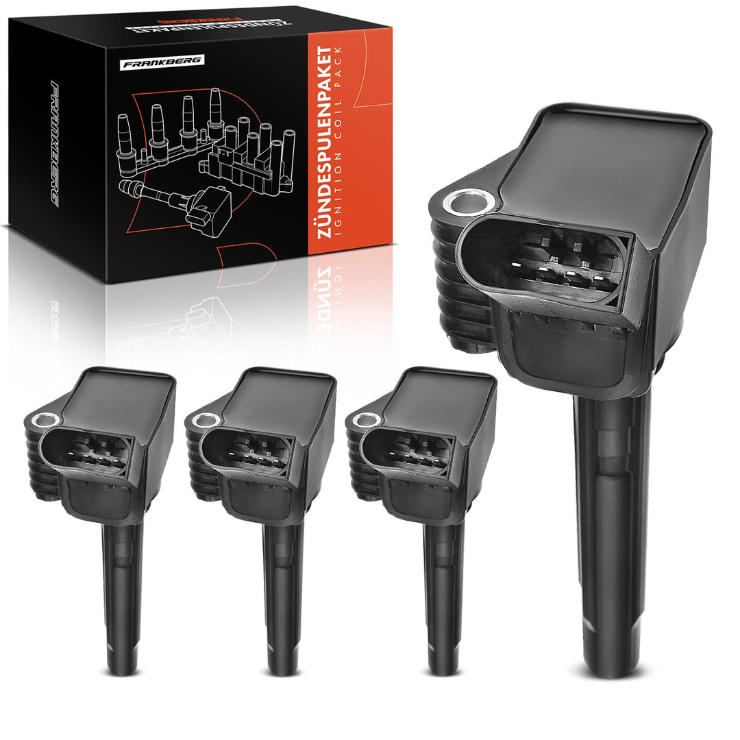 4x Zündspule für A1 8X1 8XA 8XF A3 8V1 8V7 8VS 8VA 8VF A4 8K2 8W2 8KH 8K5 A5 8T3 F53 8TA A6 4G2 4A2